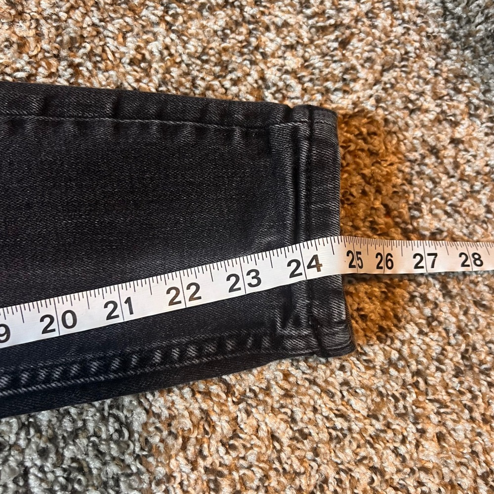 Zara EUR 36‎ USA 29 Black Wash Denim Jeans Slim Fit Casual Everyday - Picture 5 of 7